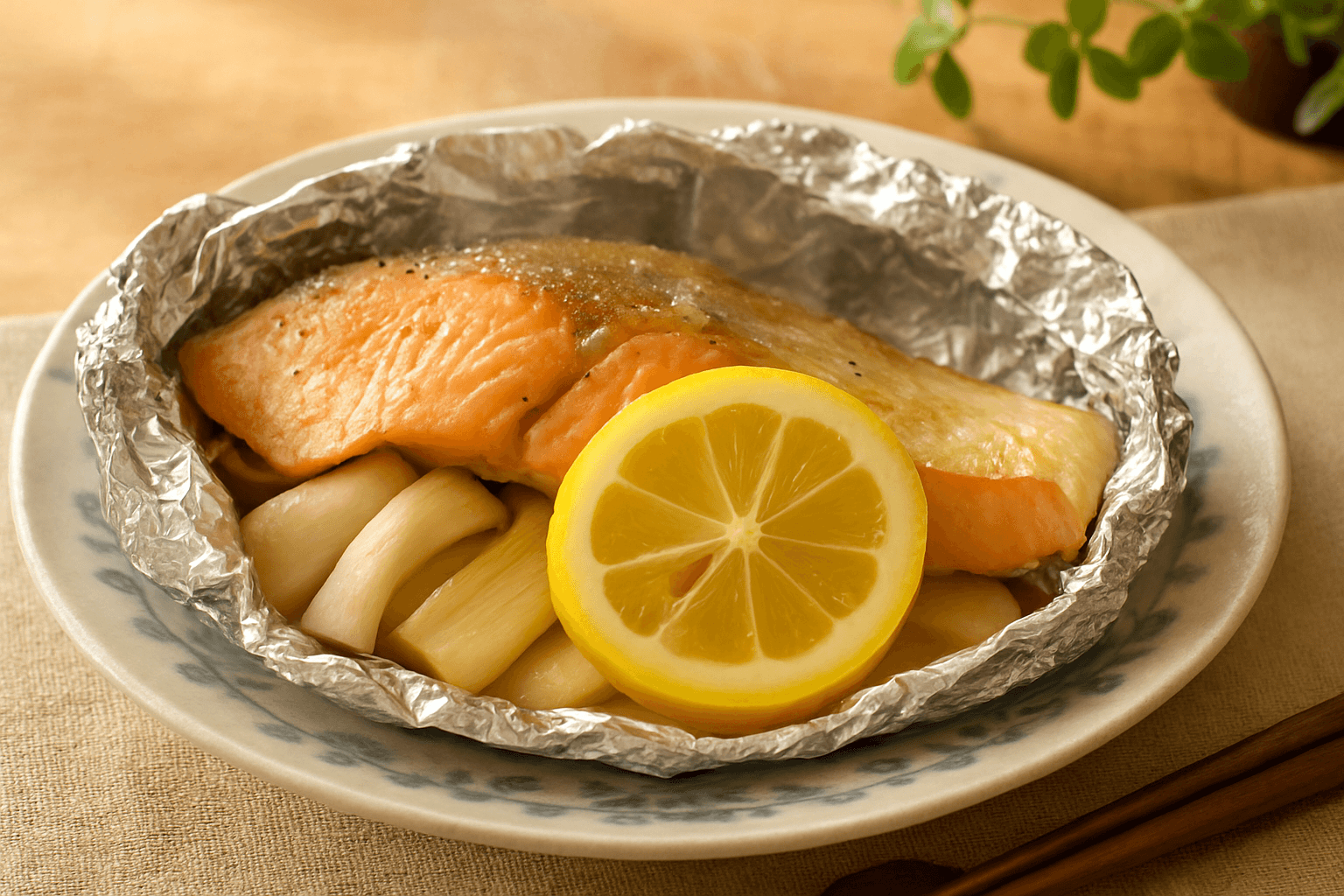Salmon in Foil finished dish