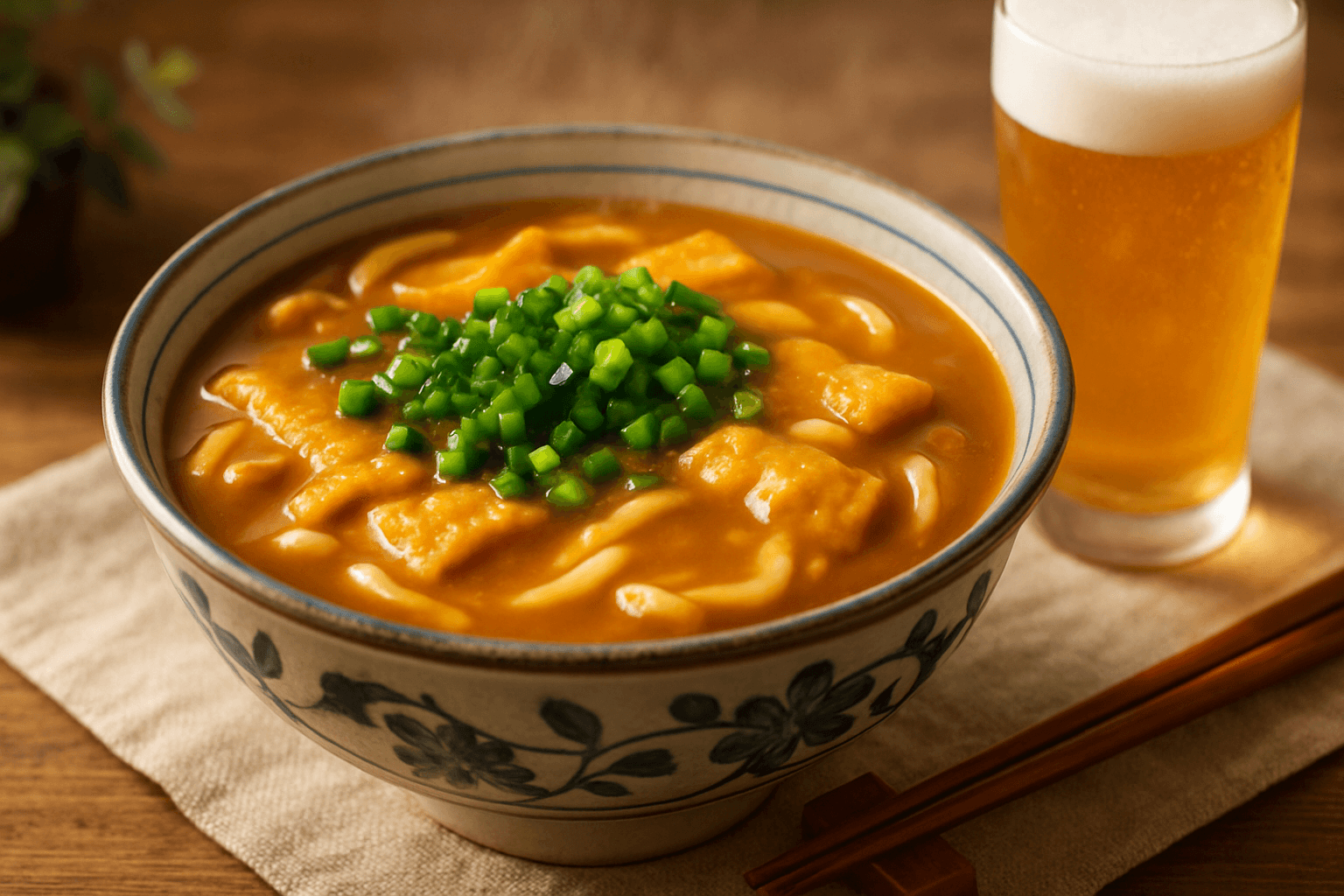 Curry Udon finished dish