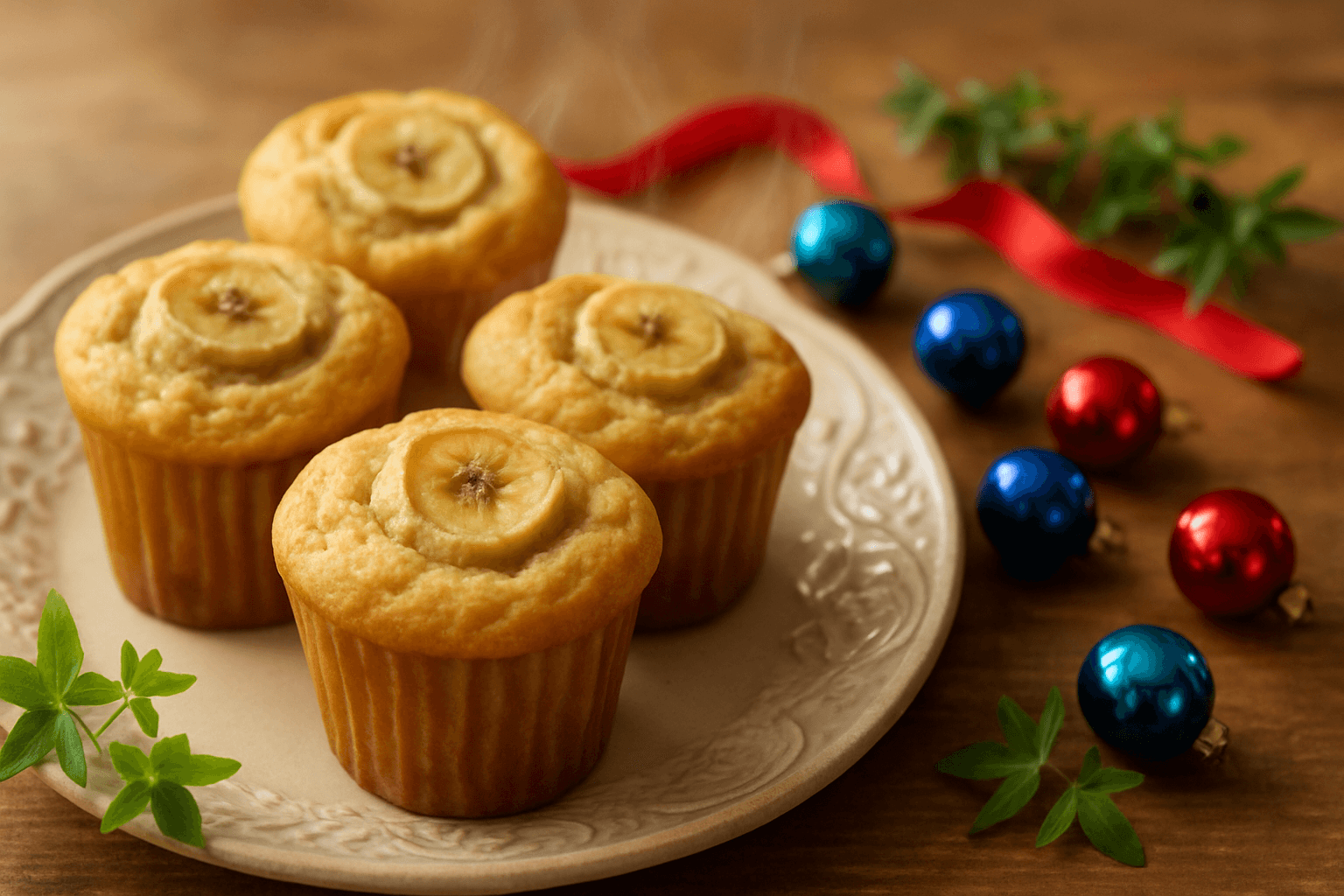 バナナマフィンの完成写真