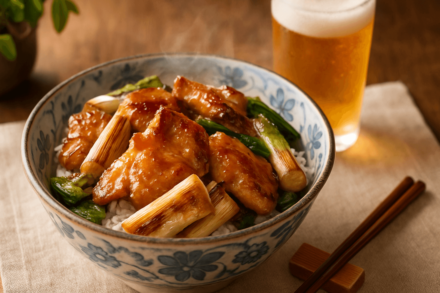 焼き鳥丼の完成写真