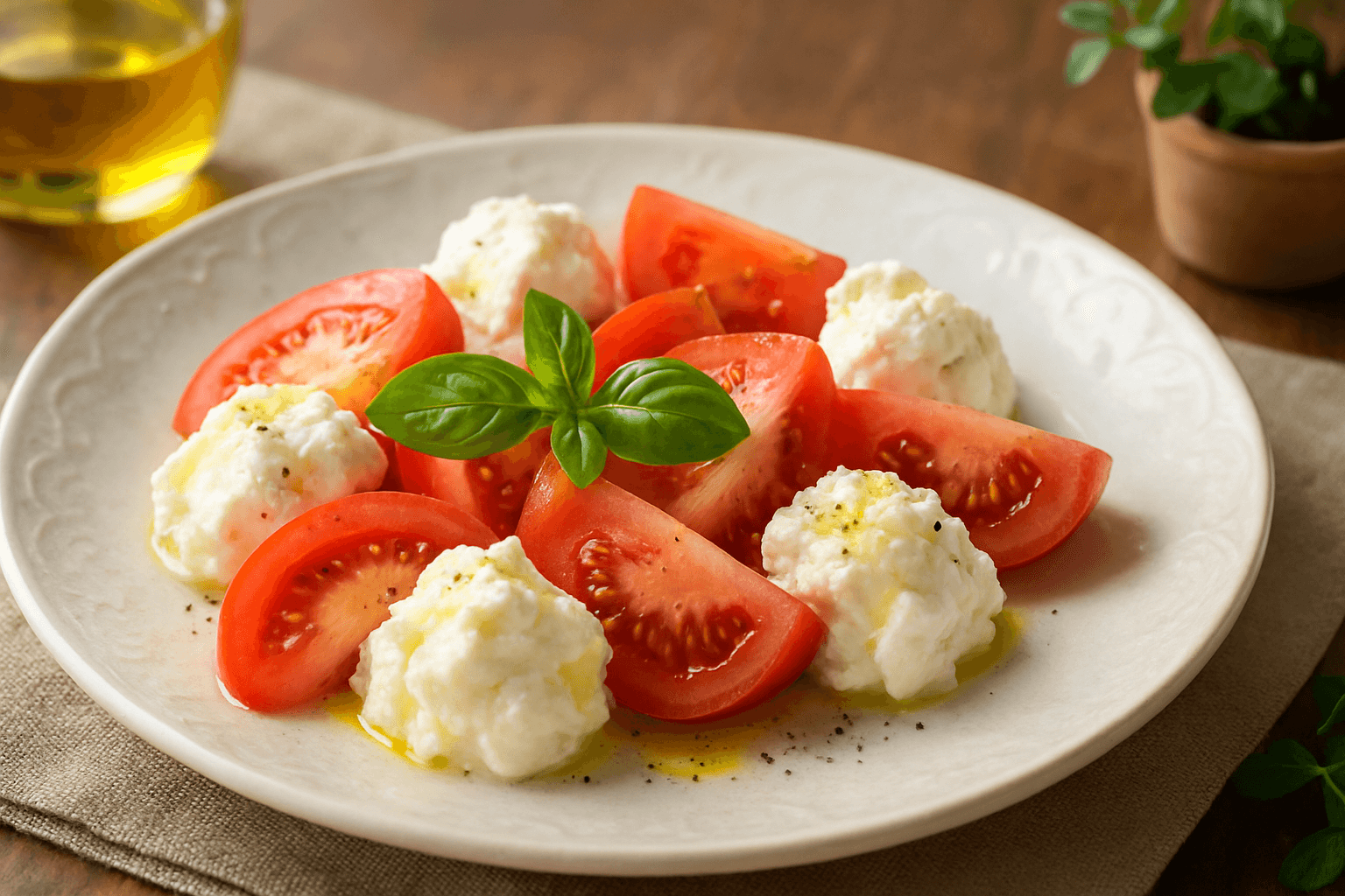 ヨーグルトトマトサラダの完成写真