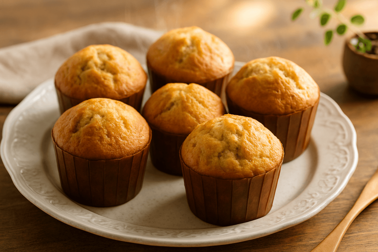 バナナマフィンの完成写真