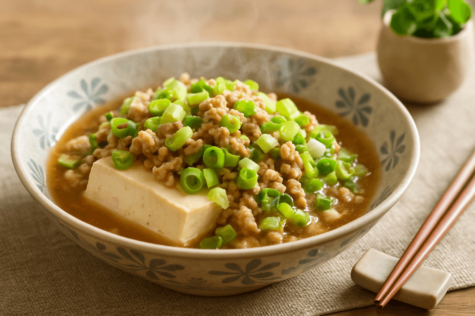 ふんわりとろける豆腐蒸しハンバーグ