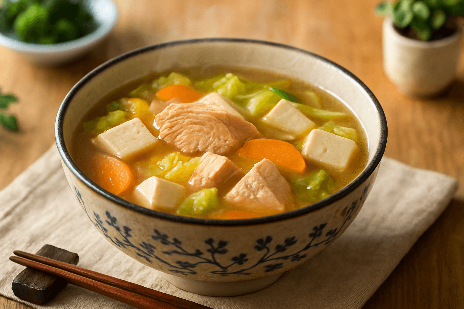 シーチキンのみそ汁の完成写真