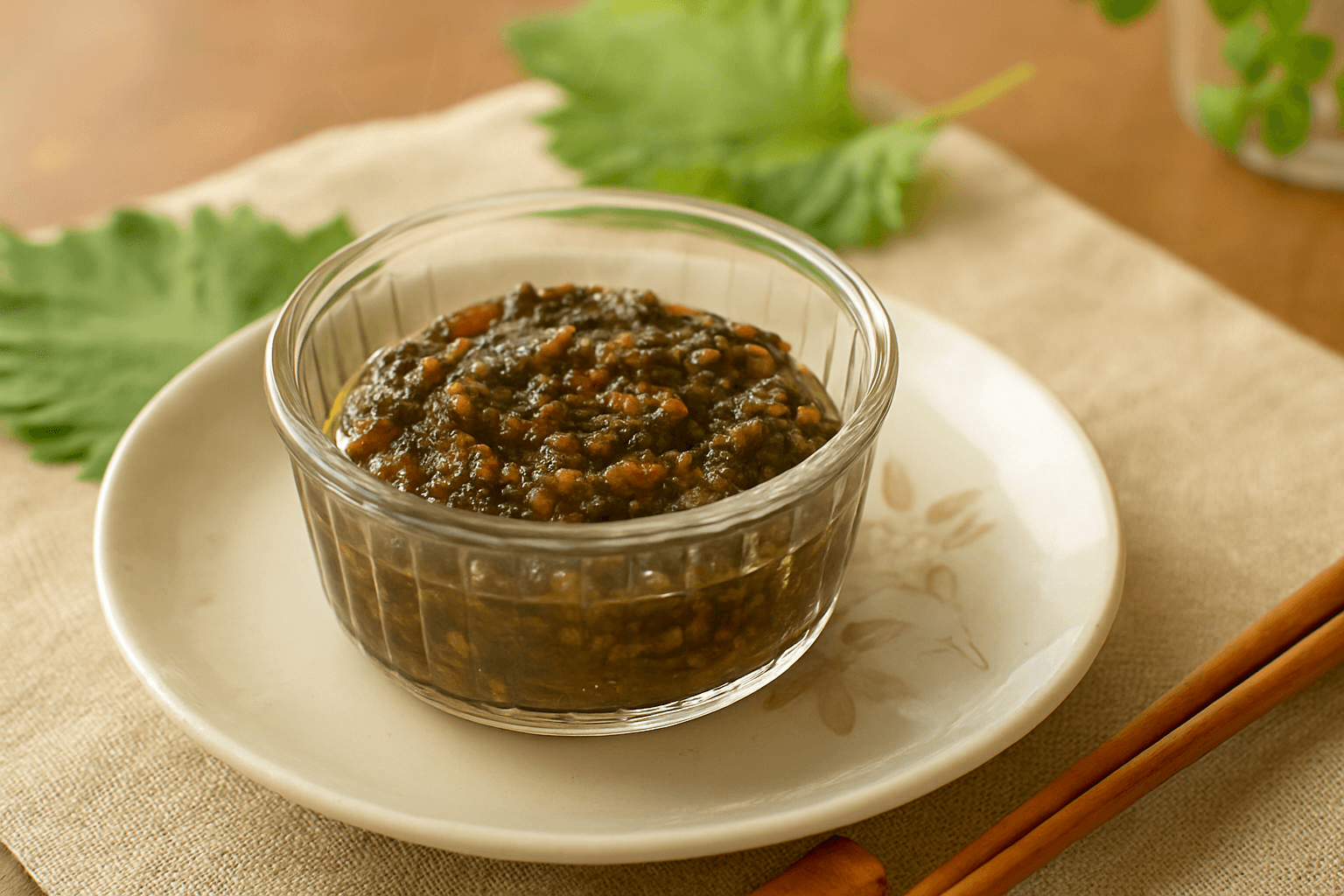 大葉の香りが広がる万能味噌