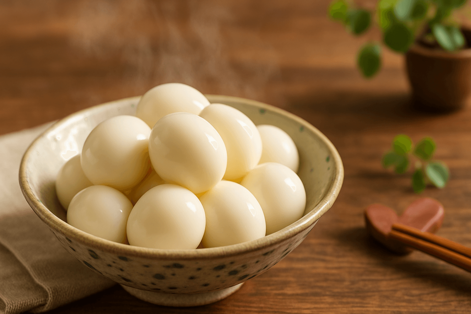 ツルンと簡単！うずらの玉子のプロ仕様ゆで方