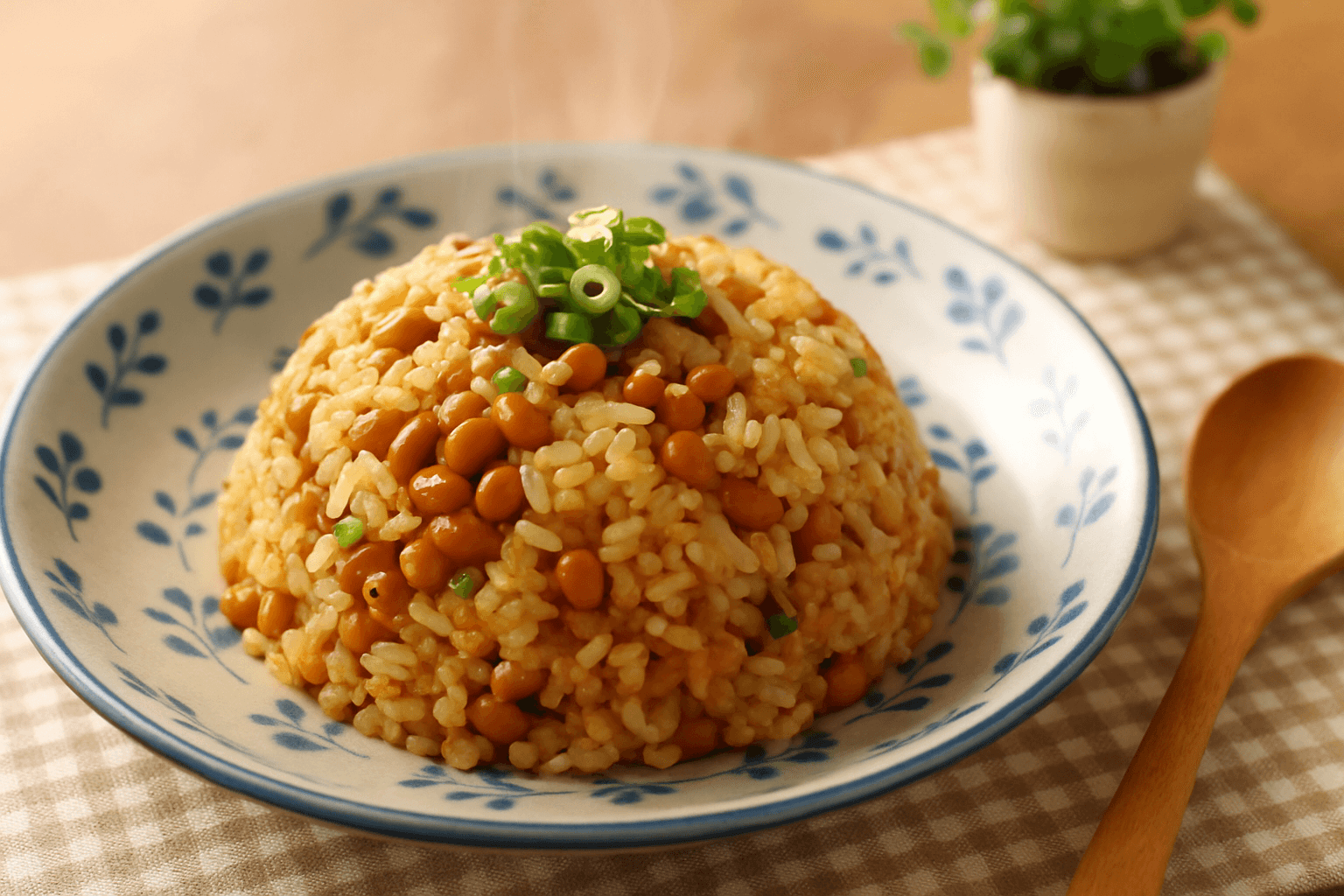 納豆チャーハンの完成写真