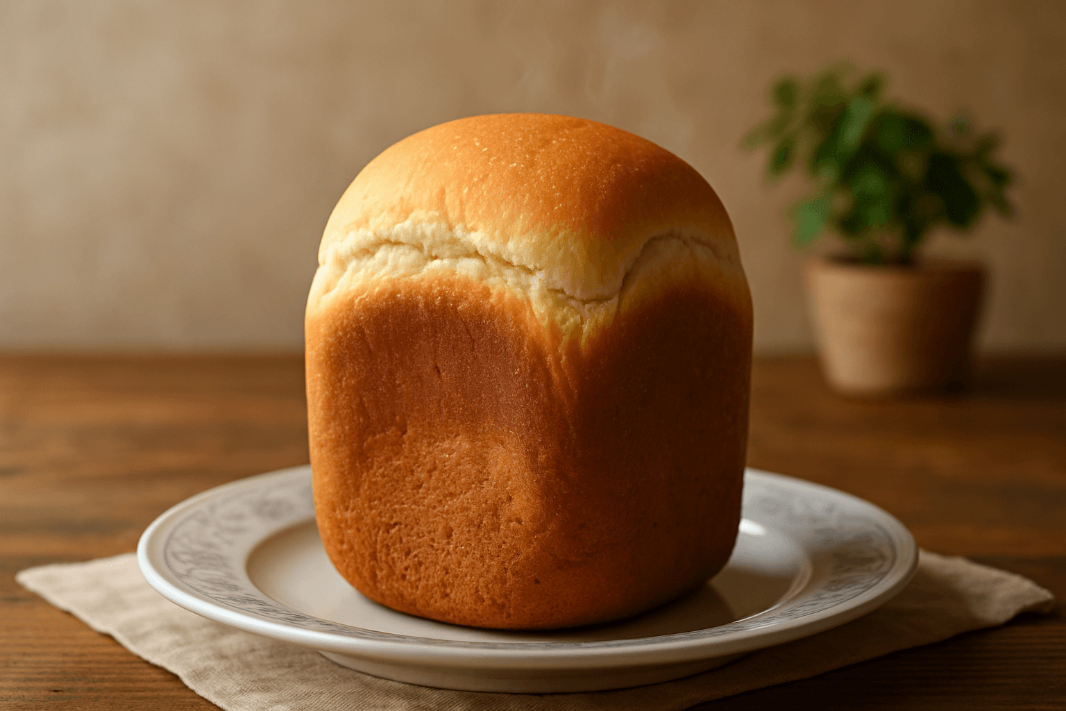 ふわっと香るホームベーカリー食パン