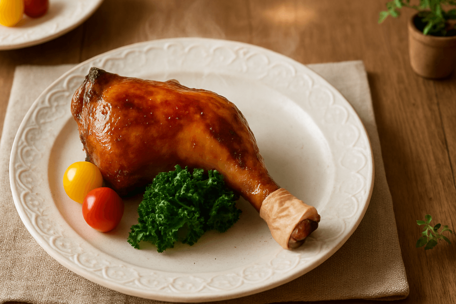 ローストチキンの完成写真