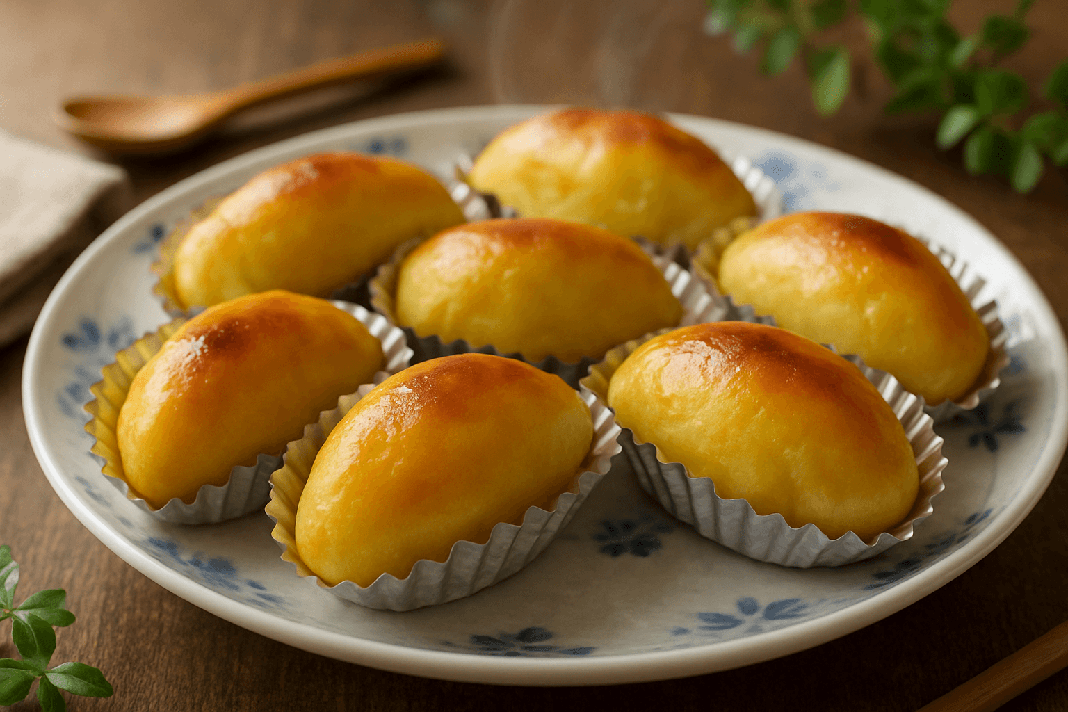 ふわとろスイートポテトの焼き立て