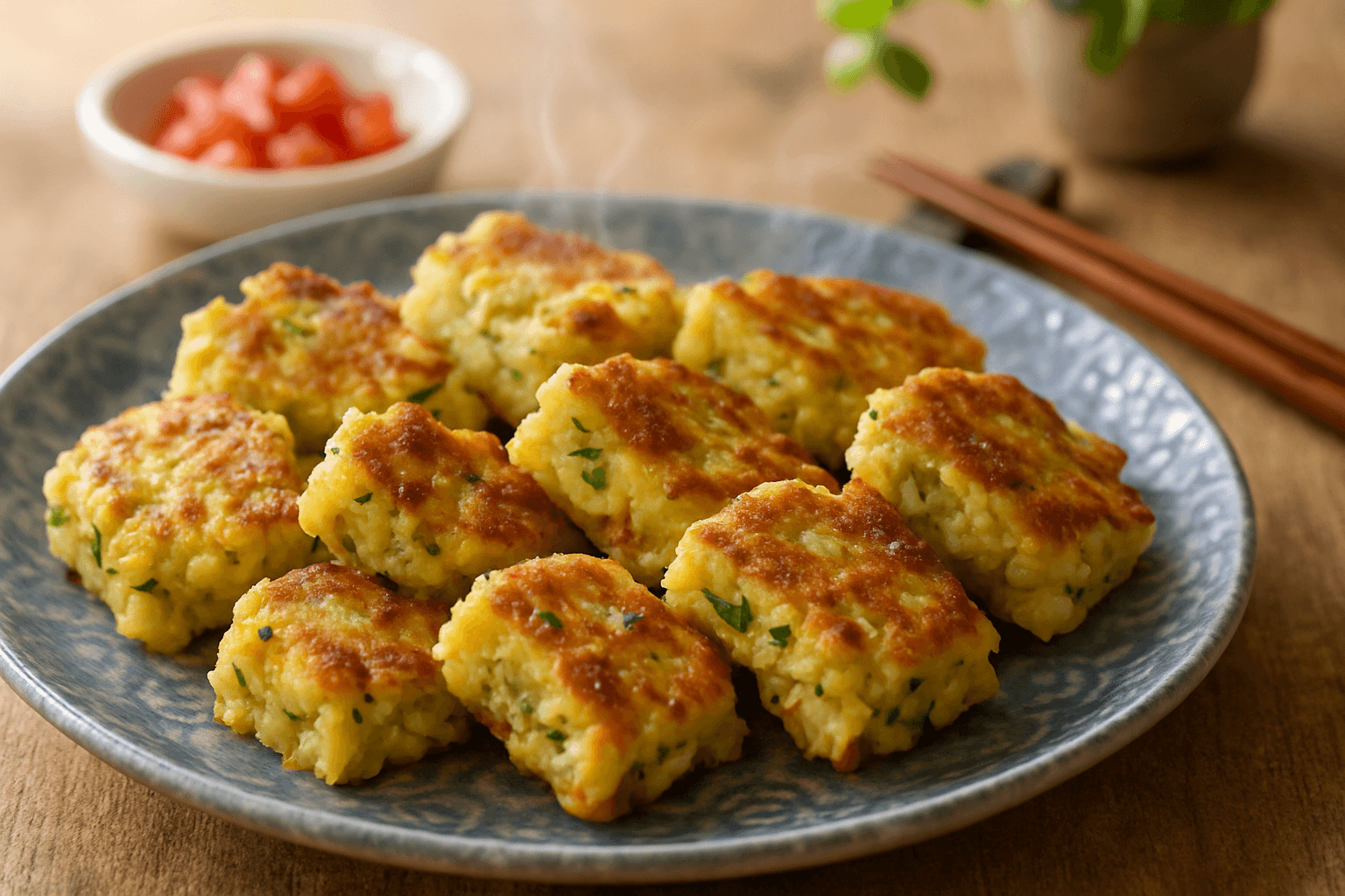 キャベツたっぷりお好み焼き風おやつ