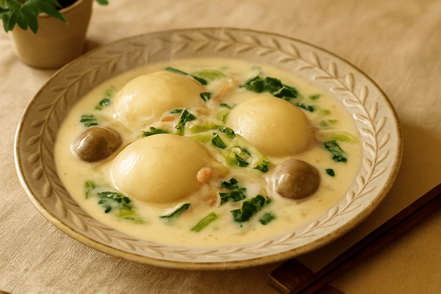 Creamy Turnip Stew finished dish