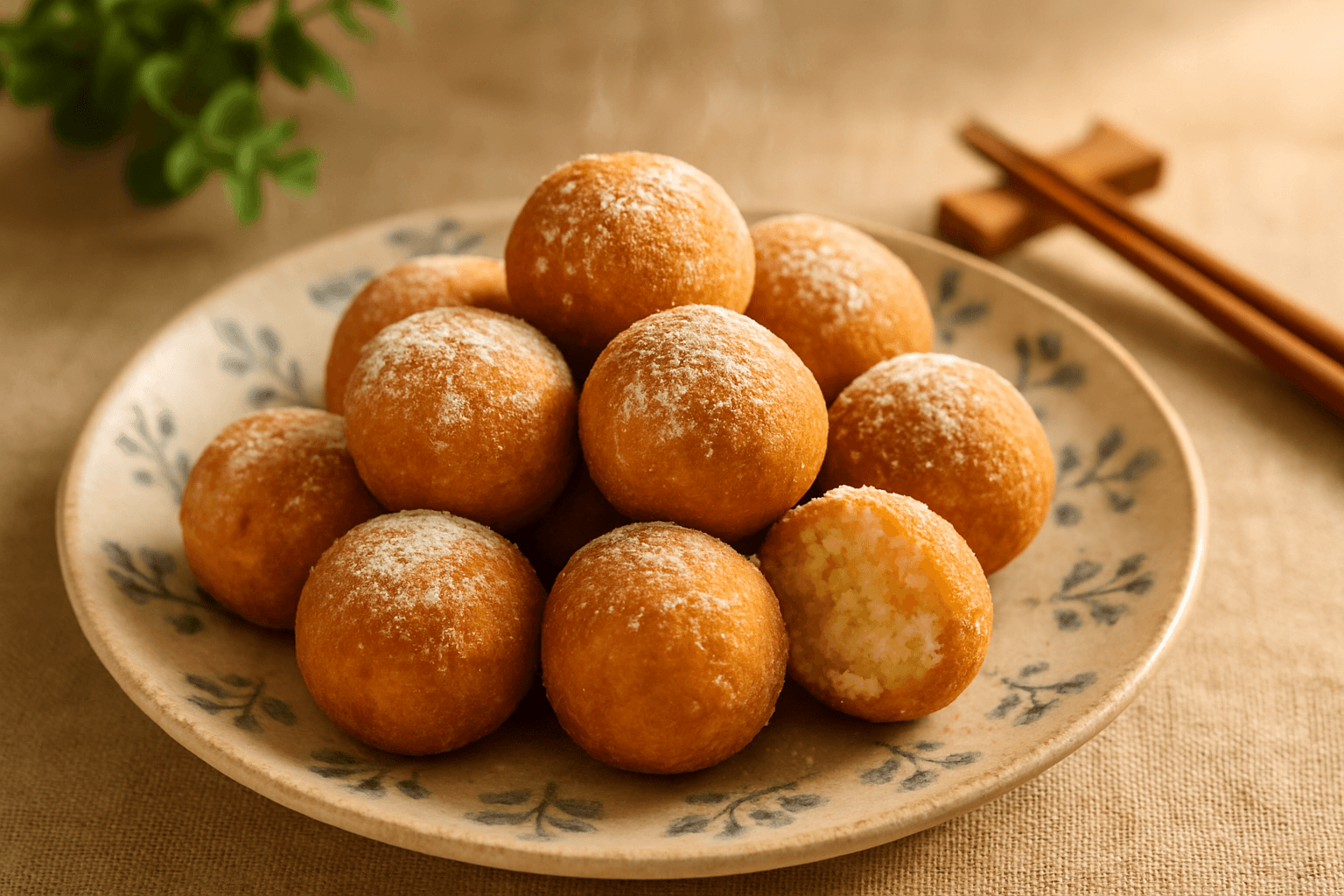 豆腐きなこドーナツの完成写真