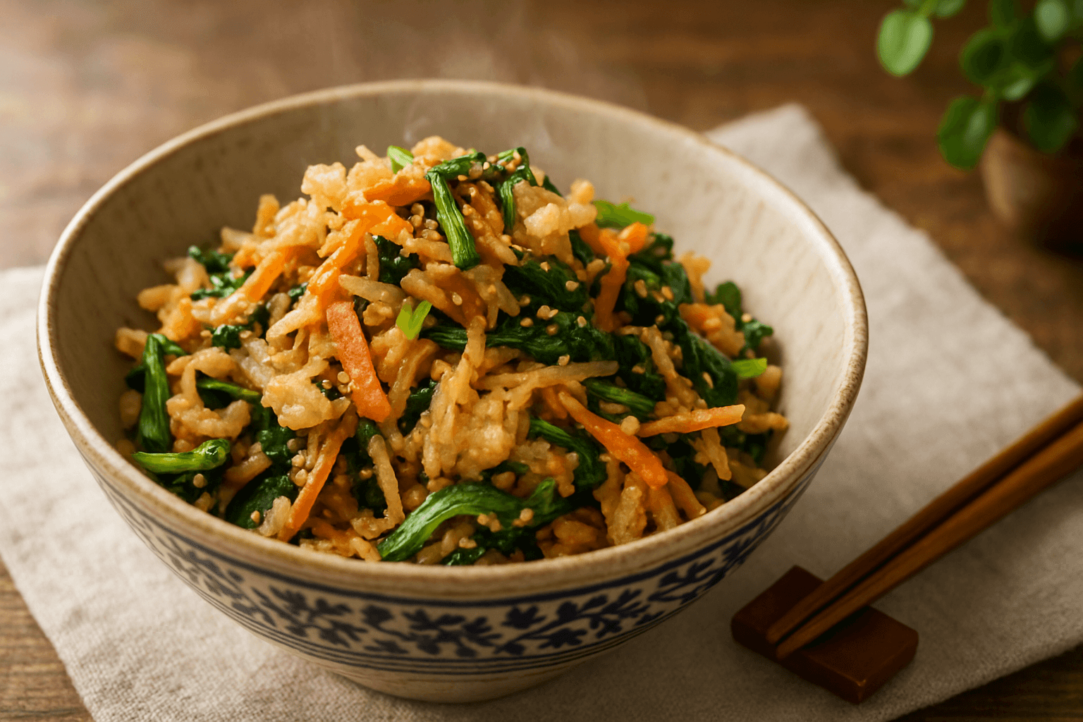 ほうれん草と切干大根の香ばし和え