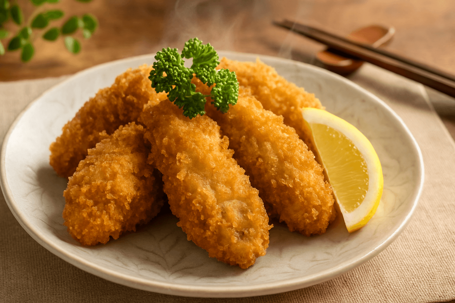 ジューシーな旨味が広がるカキフライ