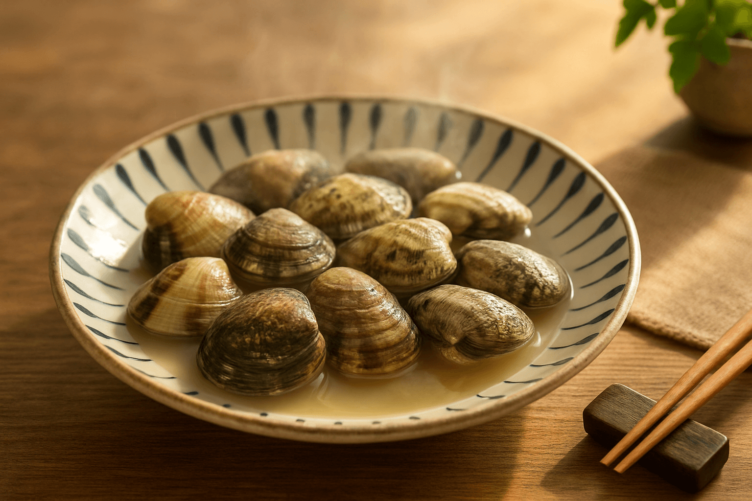 あさりの砂抜きの完成写真