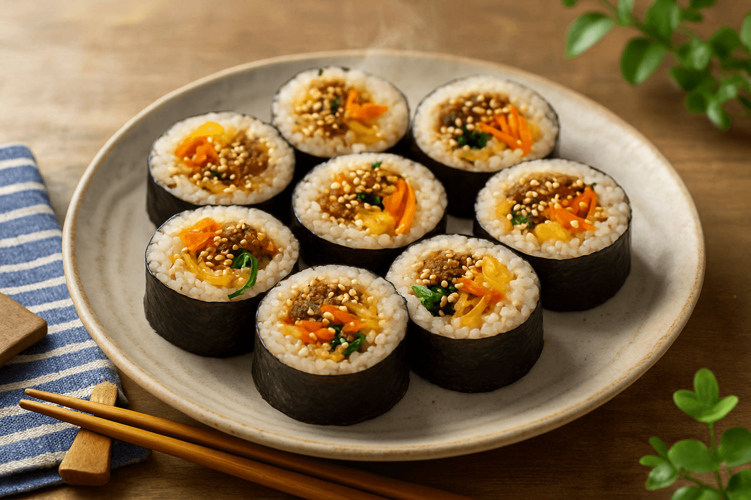 キンパの完成写真