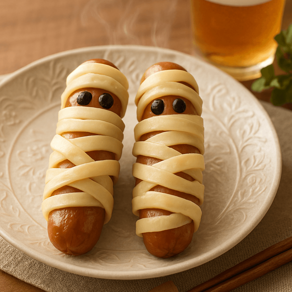 ミイラ風ウィンナーのハロウィンアレンジ