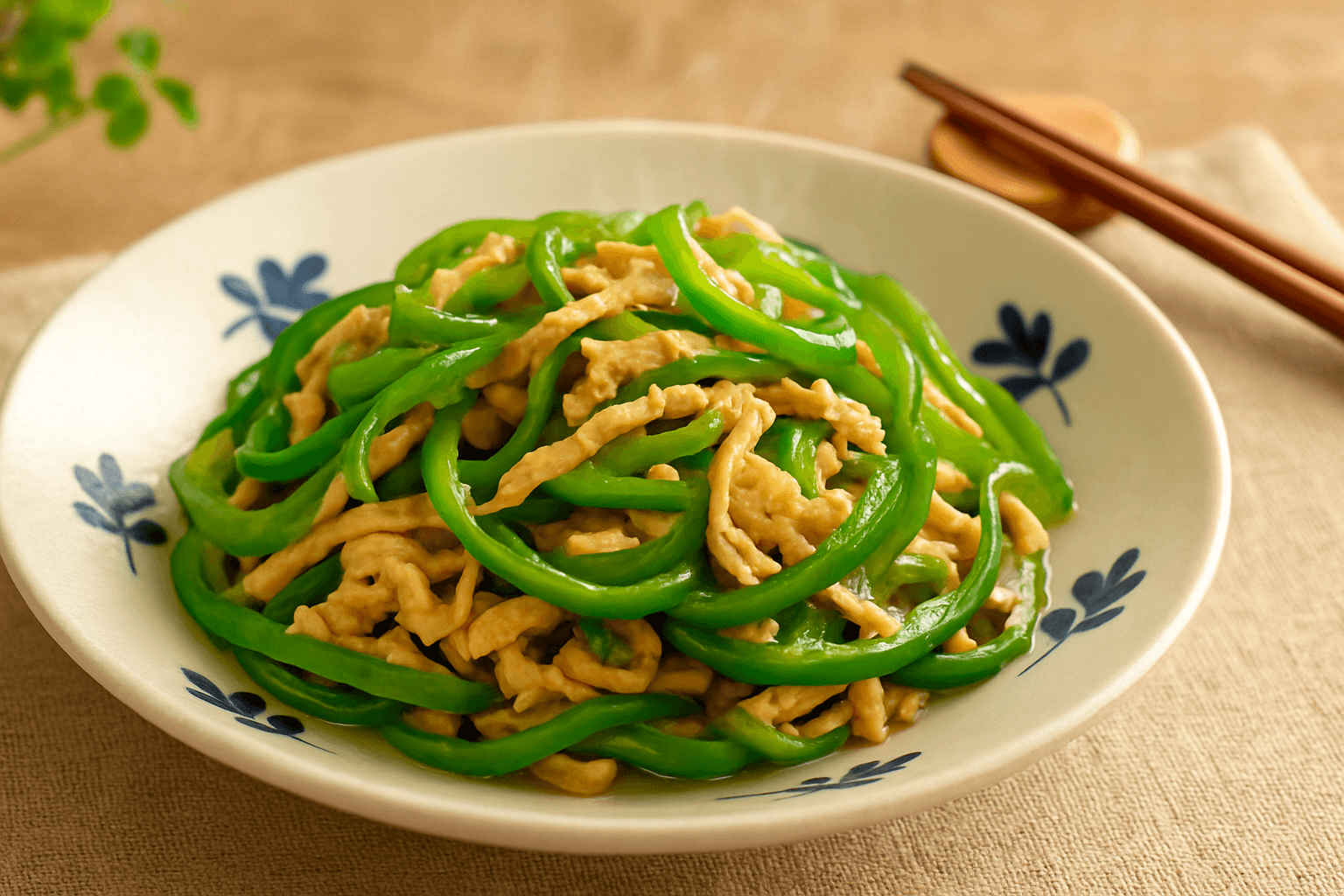 チンジャオロースの完成写真