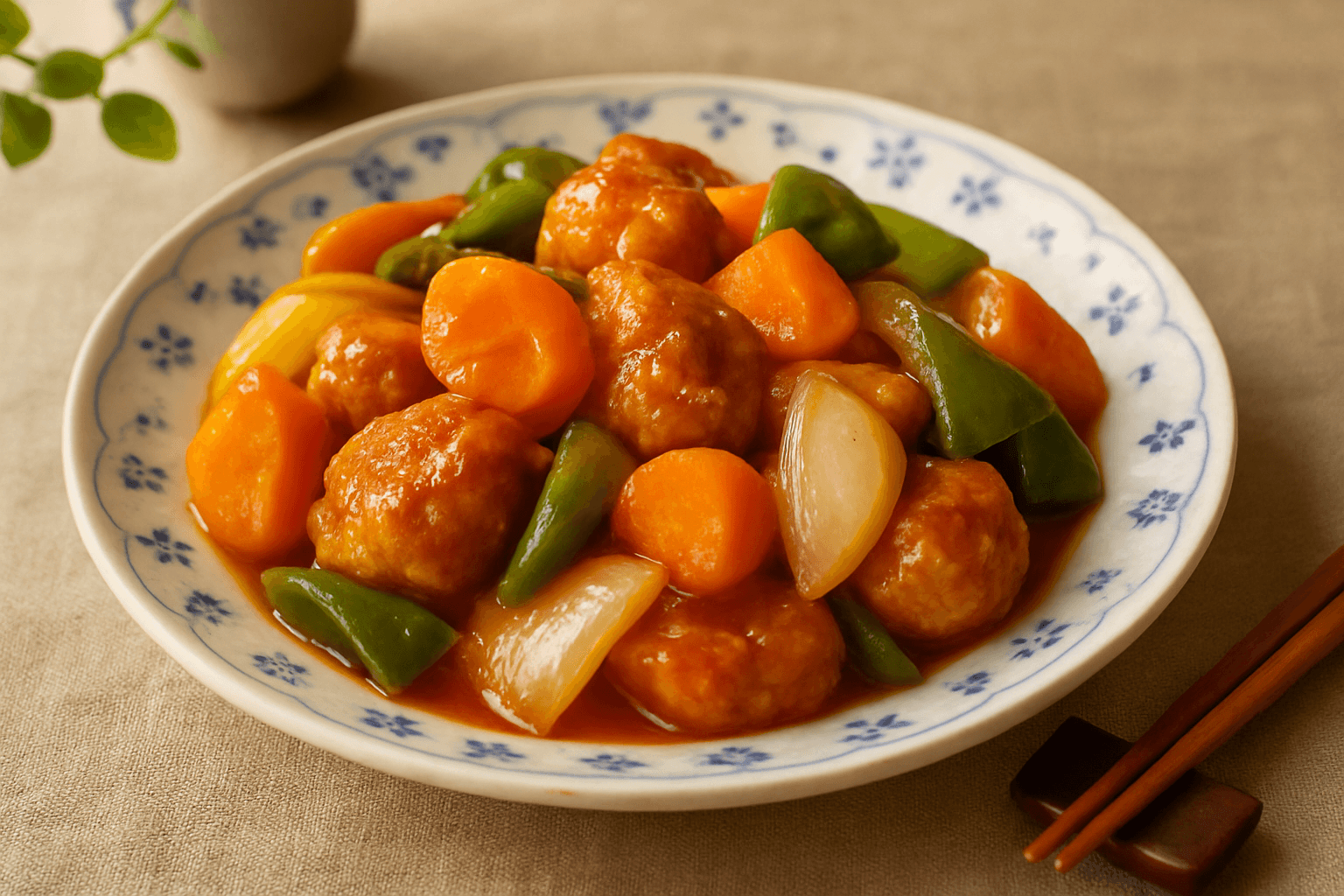 Sweet and Sour Chicken finished dish