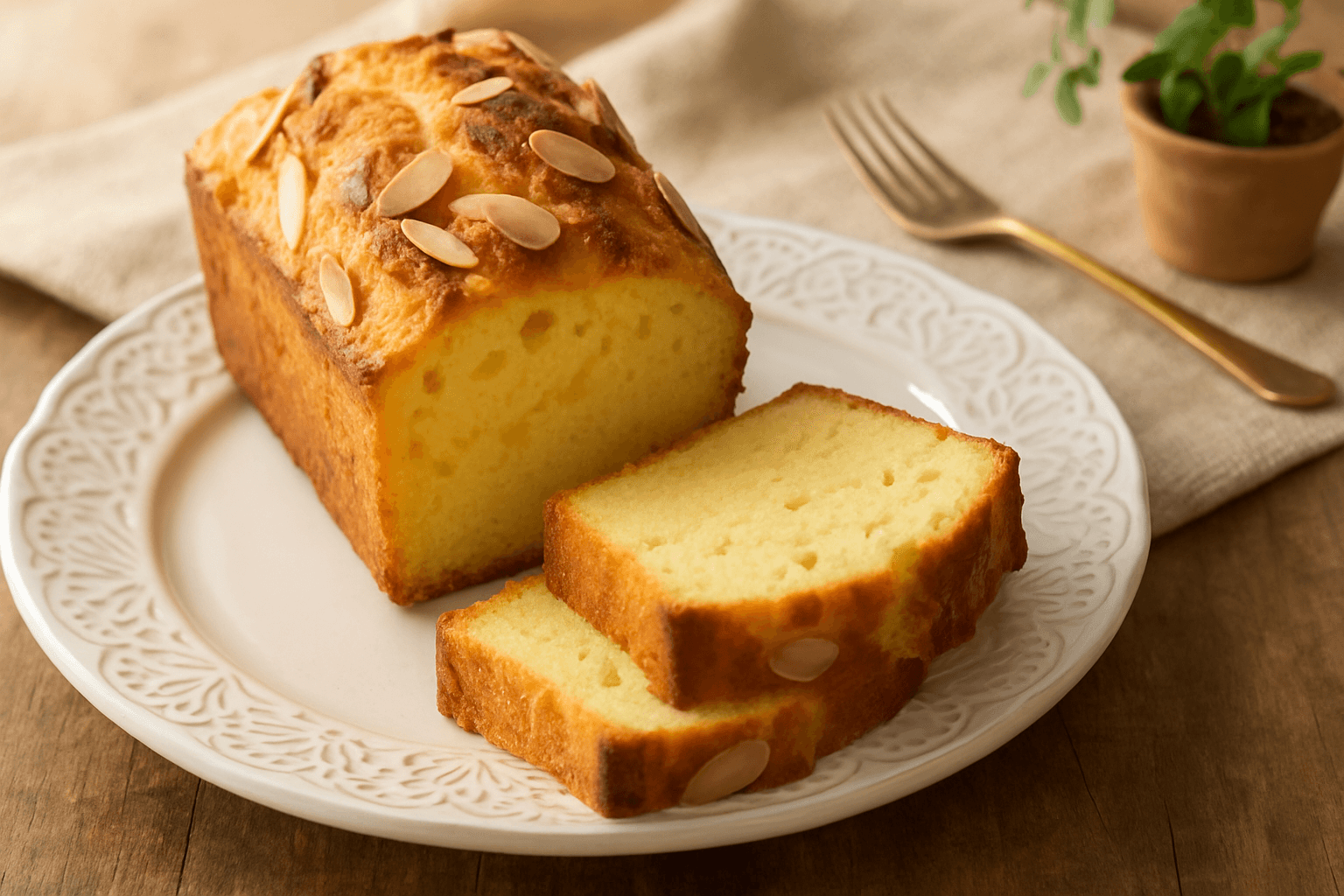 クリームチーズパウンドケーキの完成写真