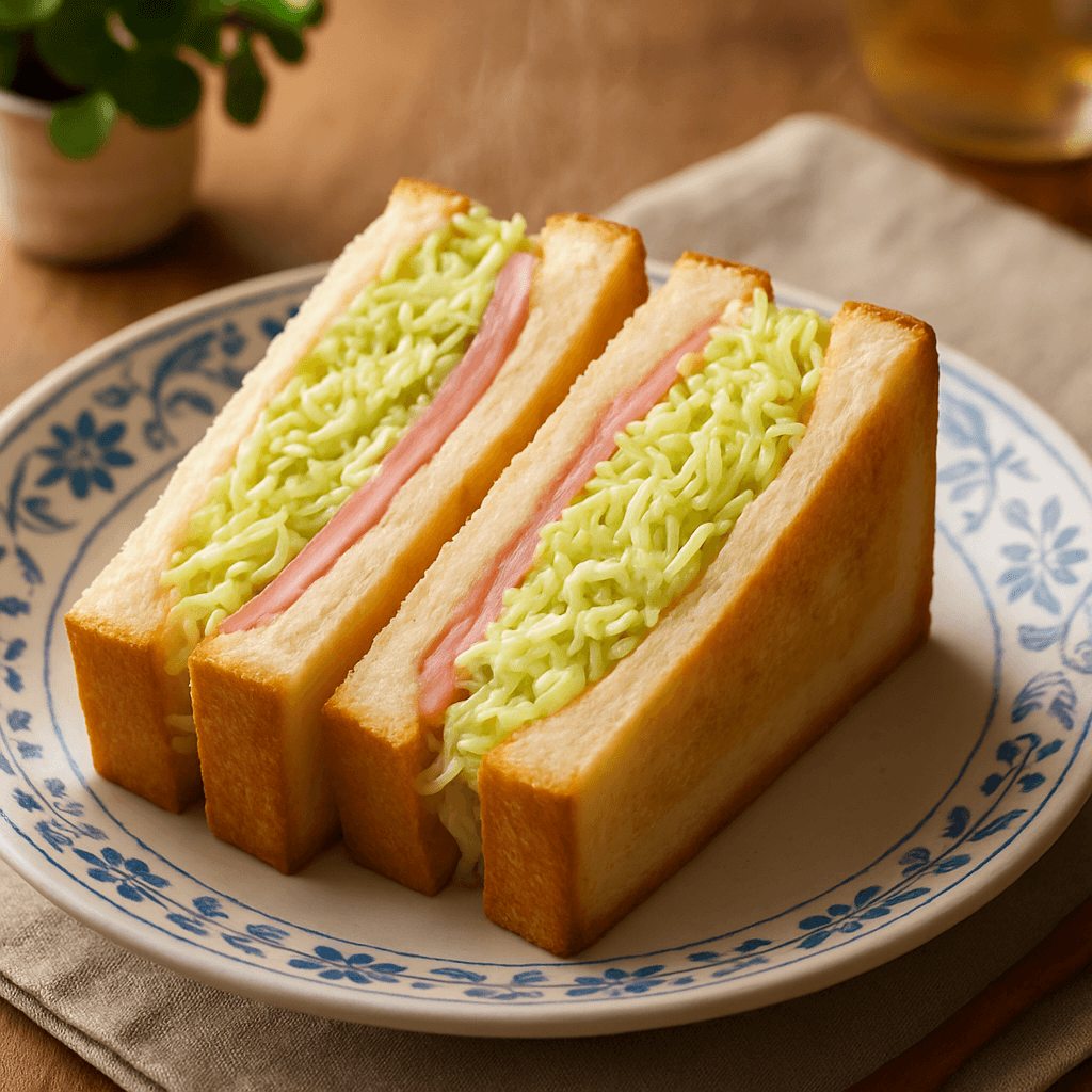 キャベツたっぷりのとろけるサンド