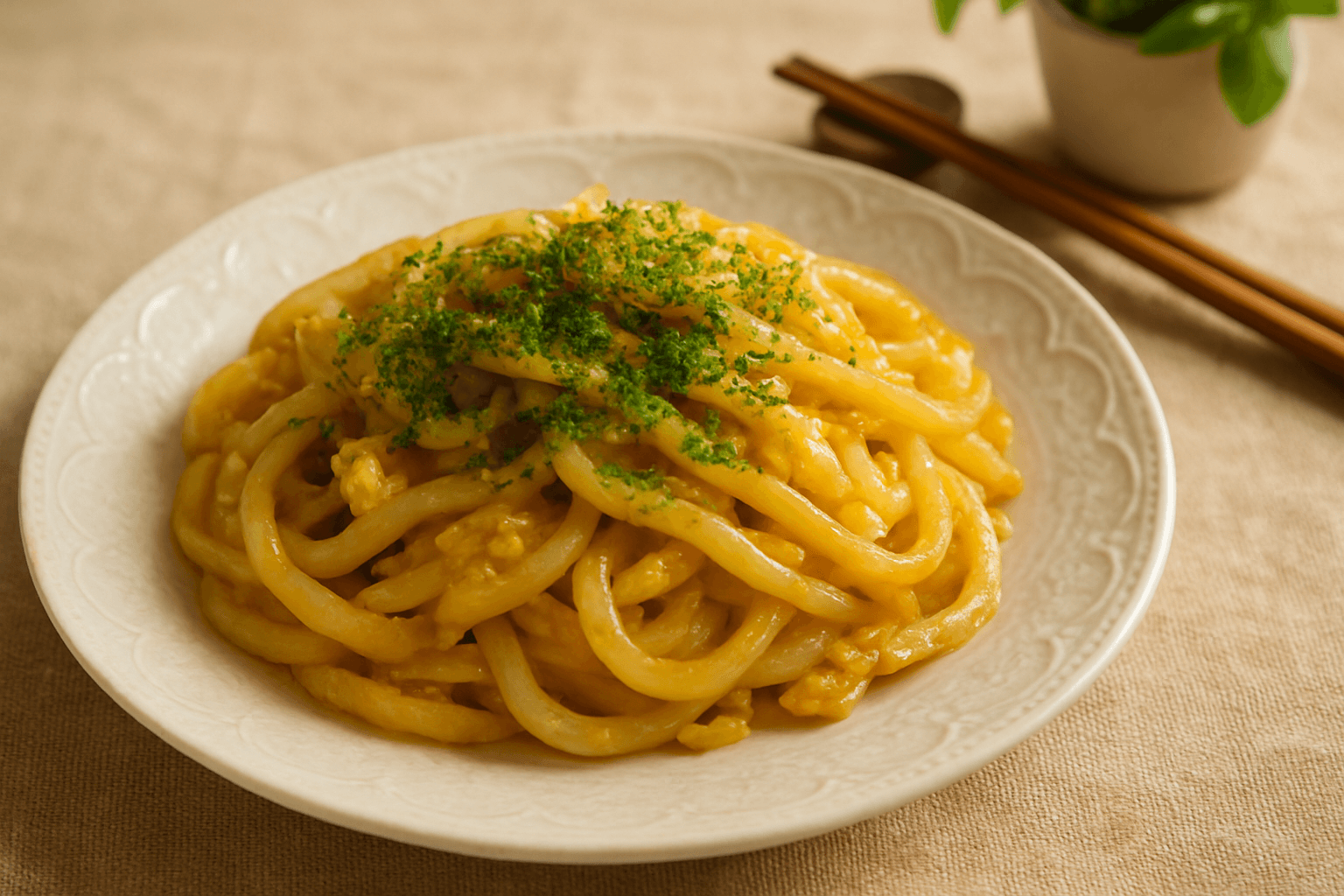 Chinese-Style Stir-Fried Udon finished dish