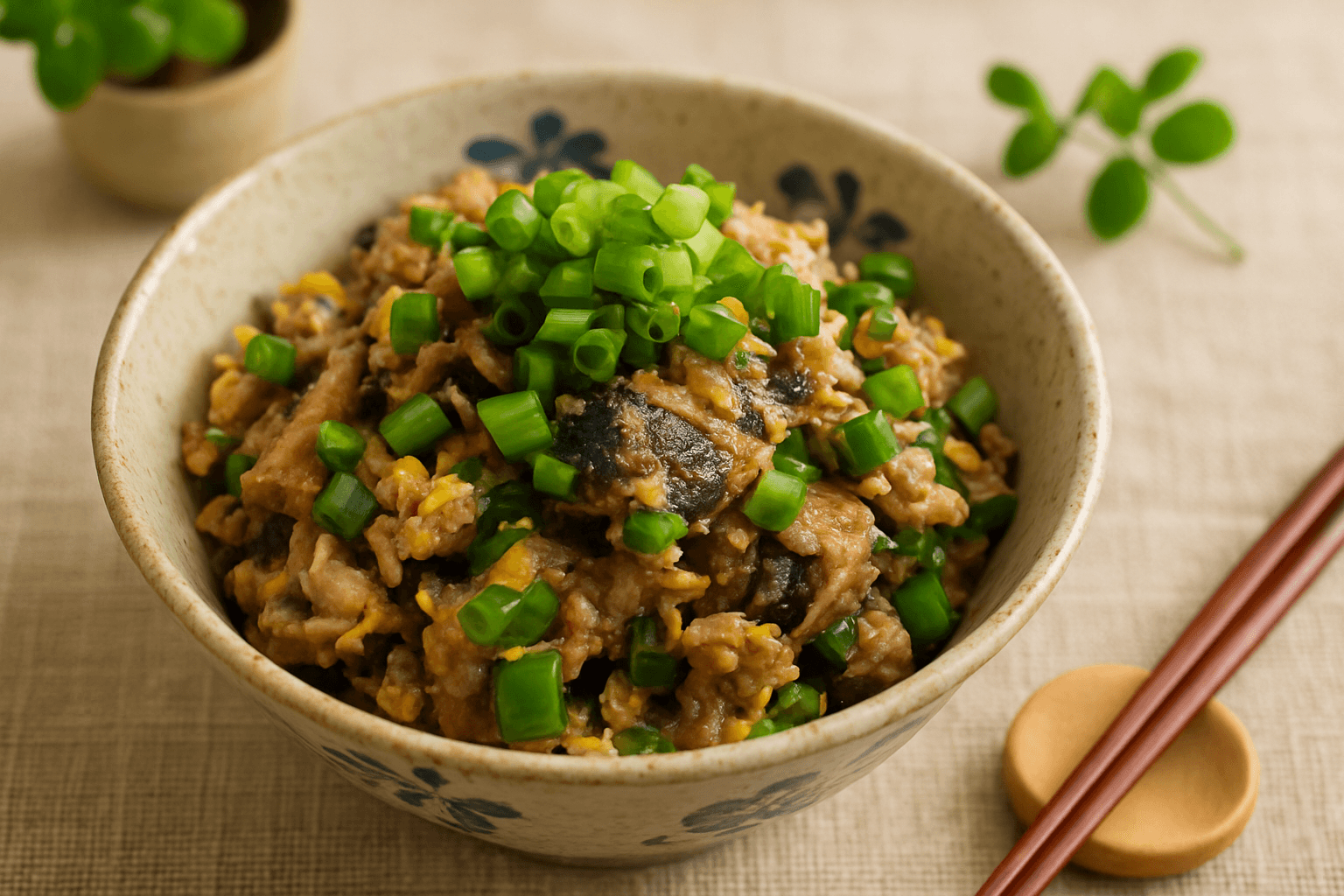 サバ缶の卵炒めの完成写真