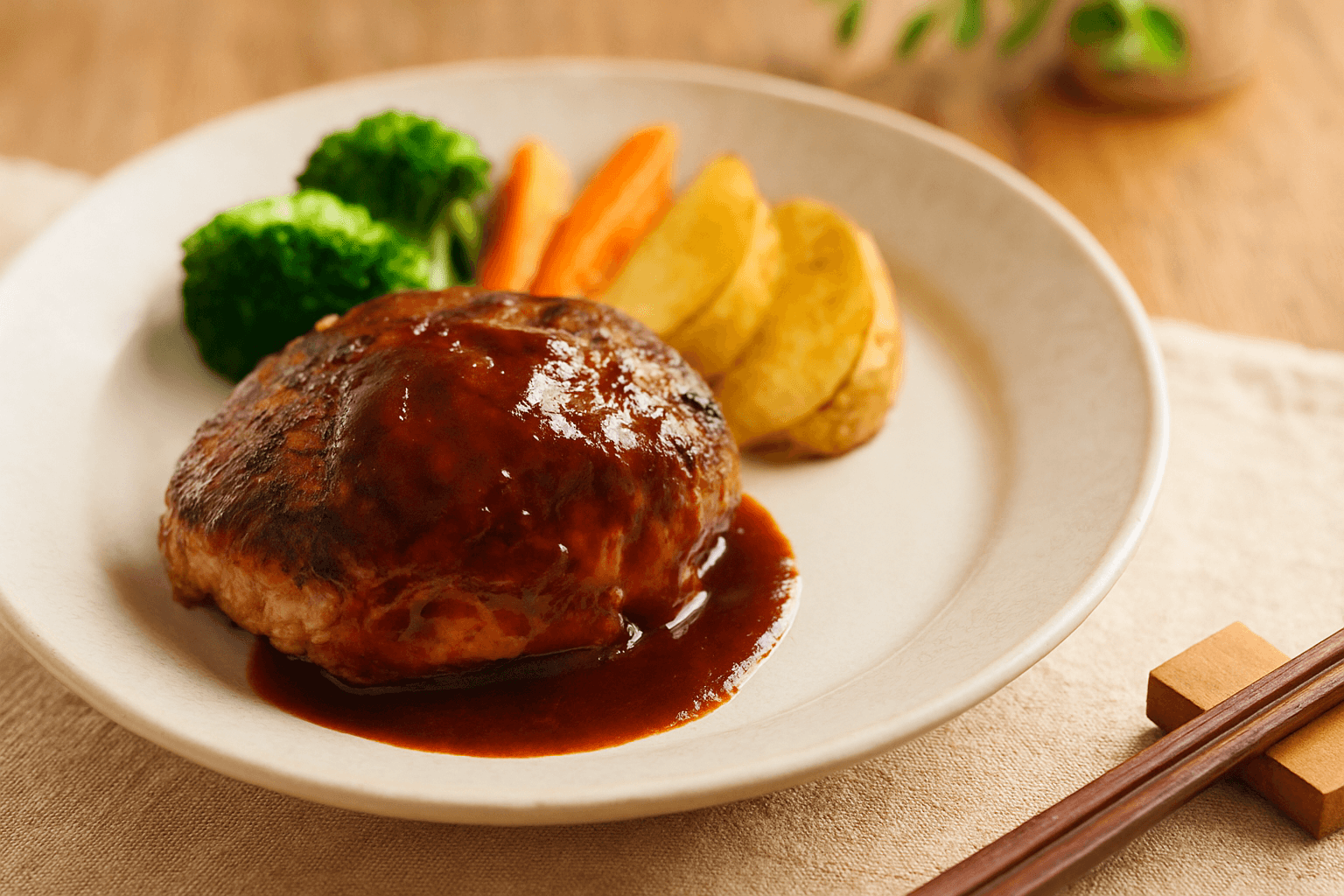 とろけるジューシーハンバーグ