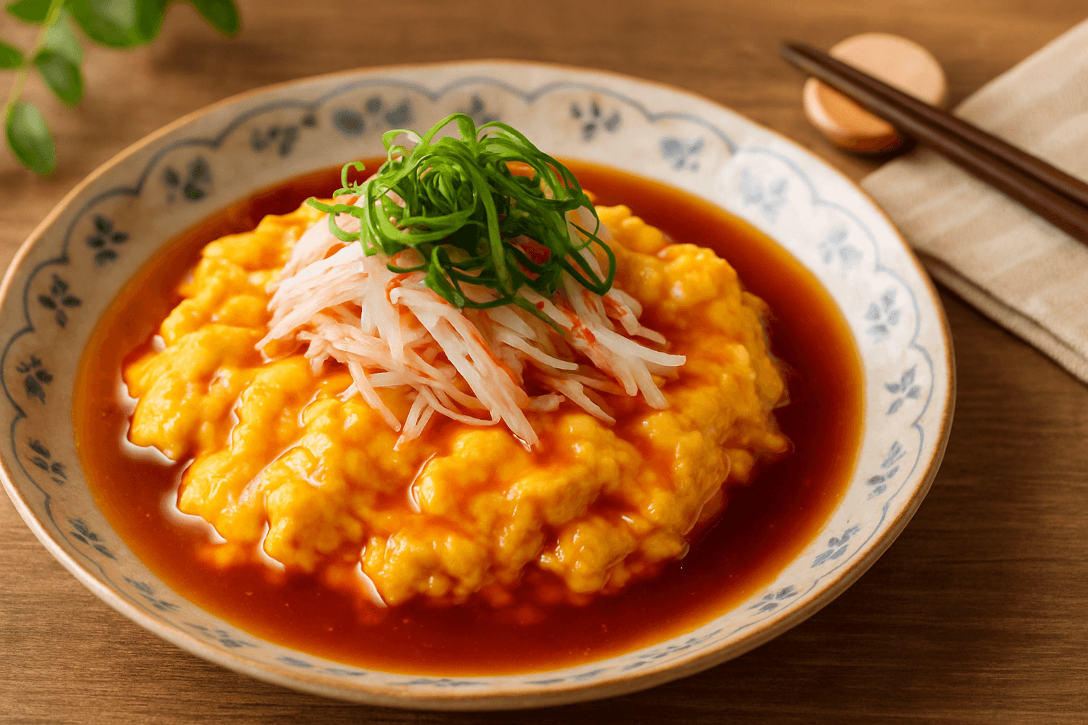 ふわとろ感がたまらないカニ玉の極上仕立て