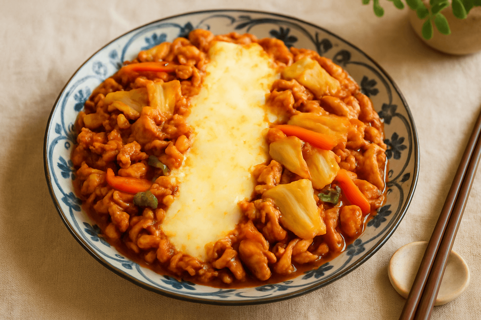 チーズタッカルビの完成写真