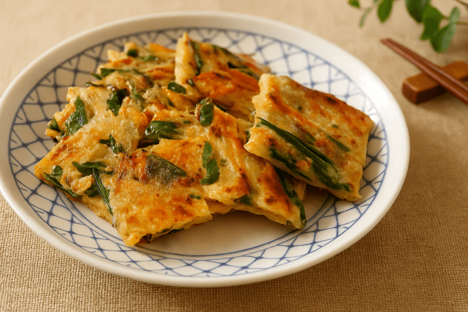 ニラチヂミの完成写真