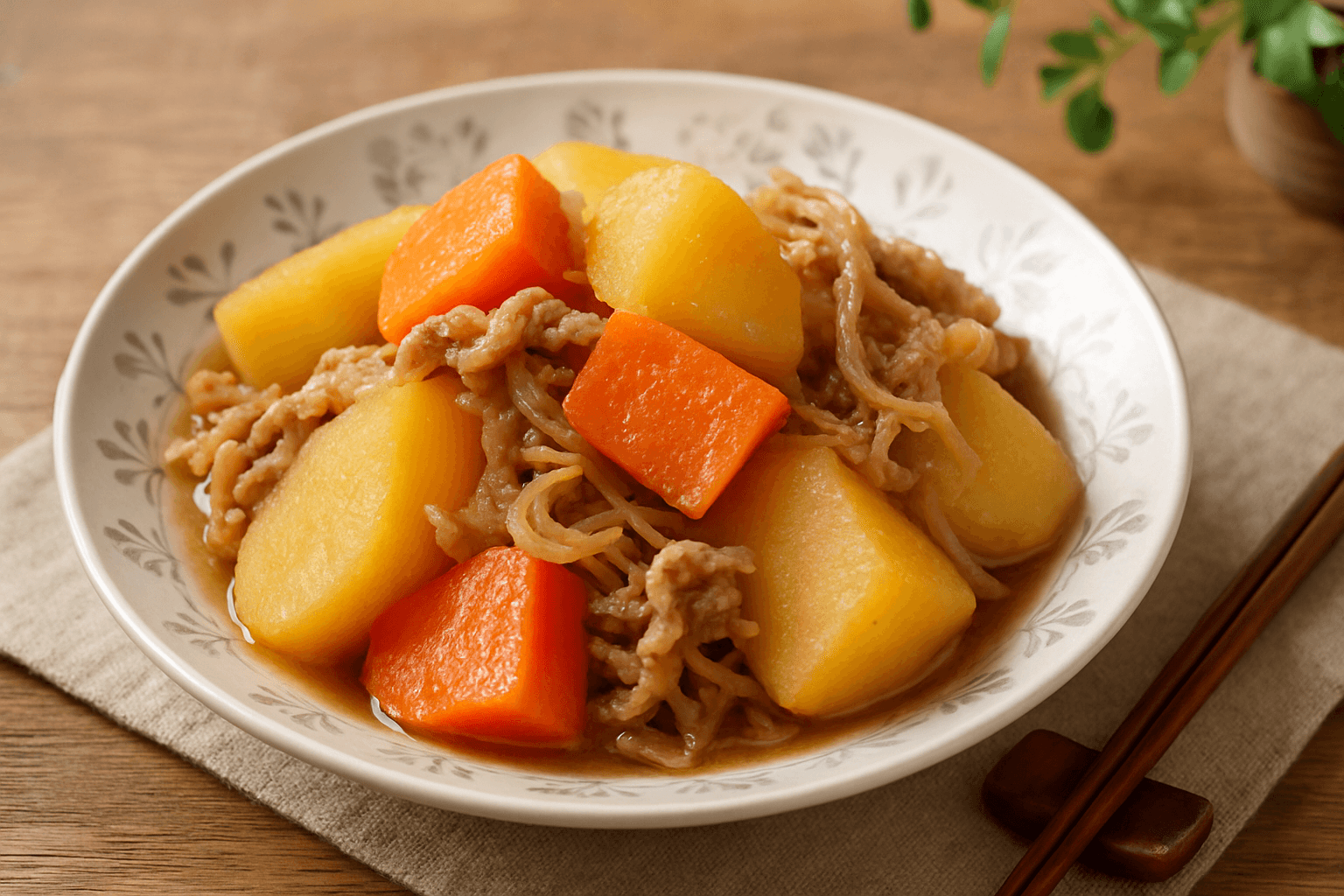 The Ultimate Nikujaga: Homestyle Meat and Potato Stew with Golden Proportions