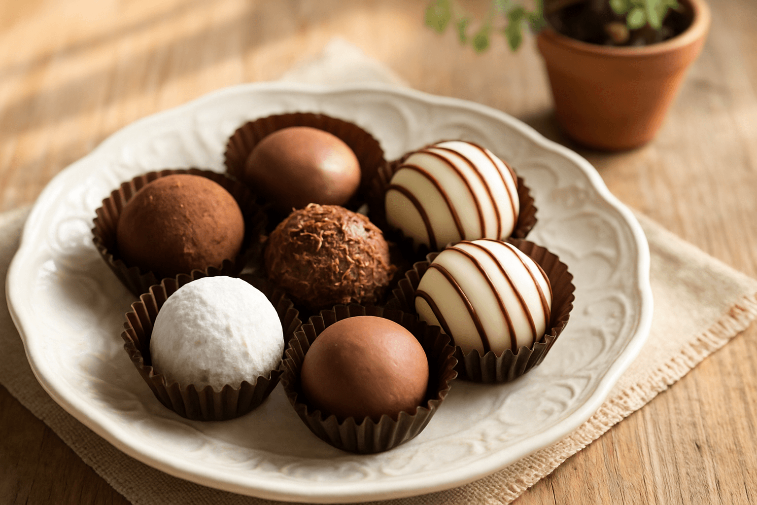 Truffle Chocolate finished dish