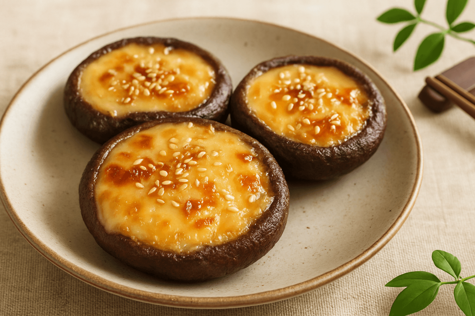 まるごとしいたけ焼きの完成写真