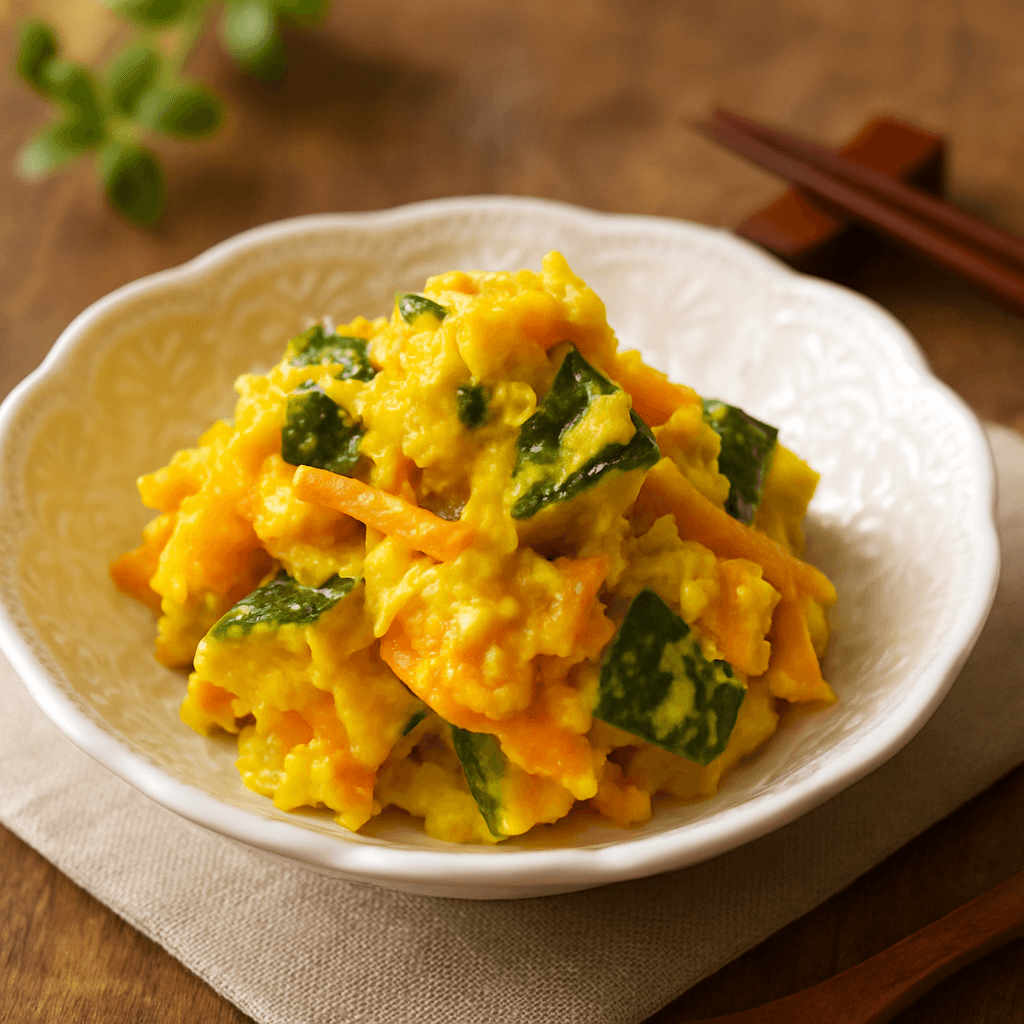 かぼちゃのやわらかレンジサラダ