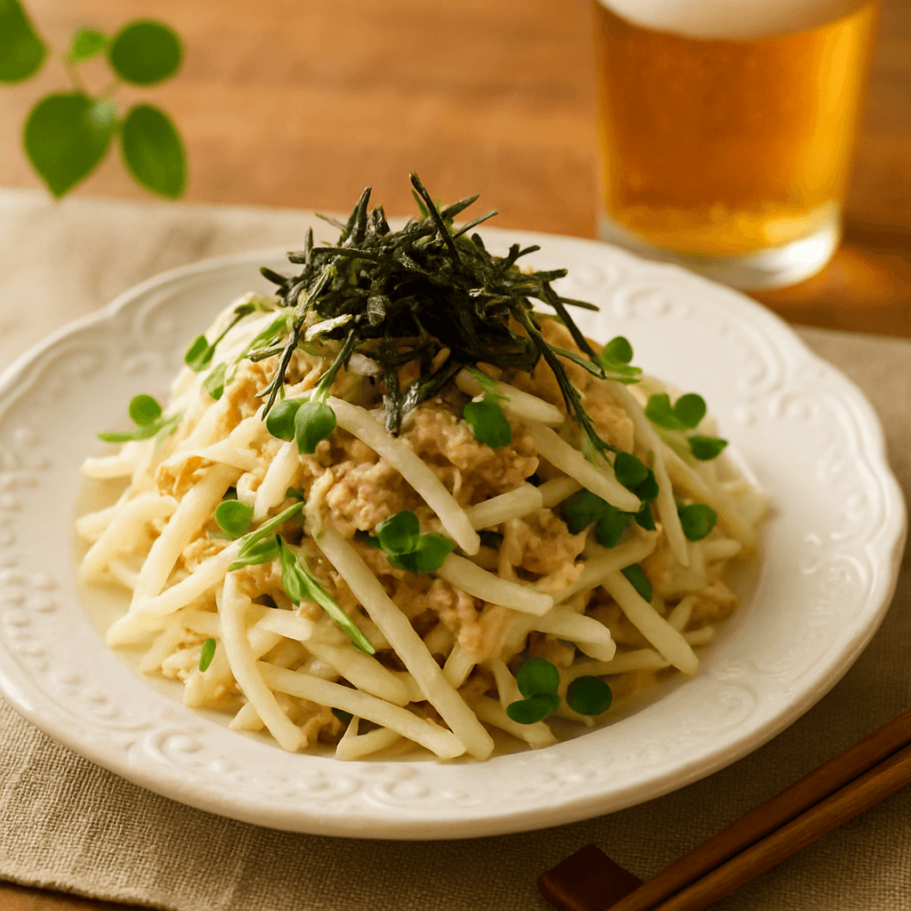 Refreshing Daikon and Tuna Salad with Colorful Vegetables