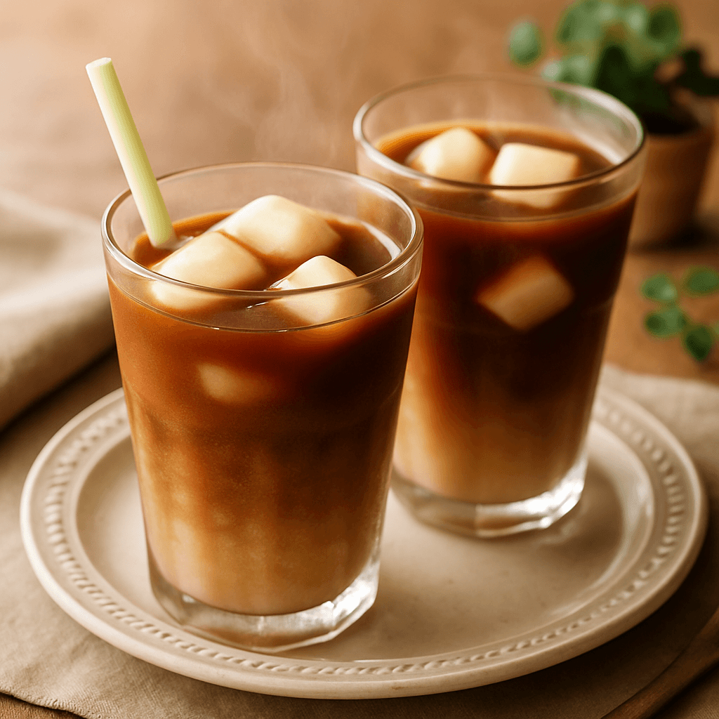 糀の香りが広がるコーヒーアイス