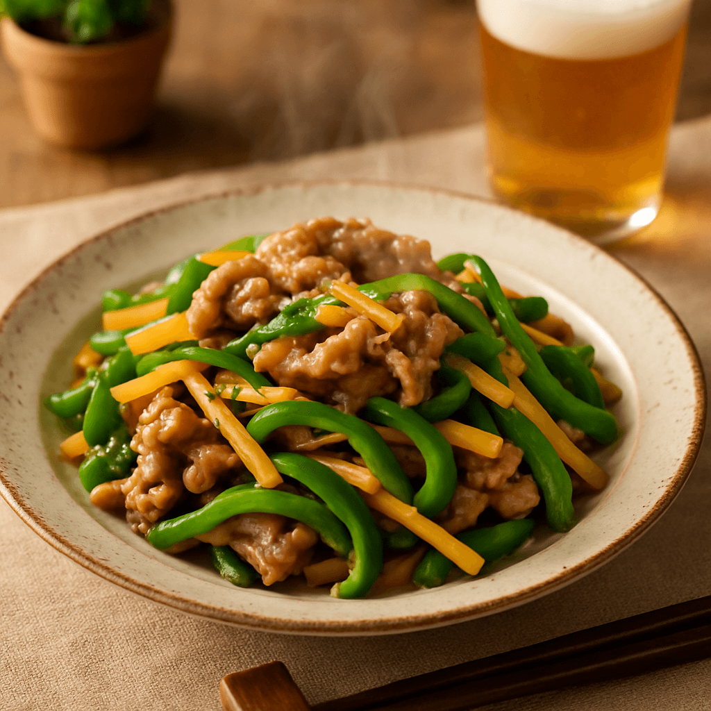 Authentic Chinese-Style Stir-Fried Beef with Peppers (Qingjiaorou Si)