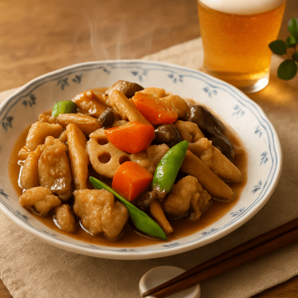 Home-Style Japanese Chicken and Vegetable Braise (Chikuzen-ni)