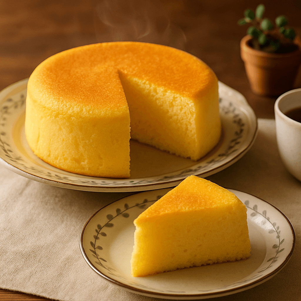 Fluffy Cheese Cake with Melting Cheese