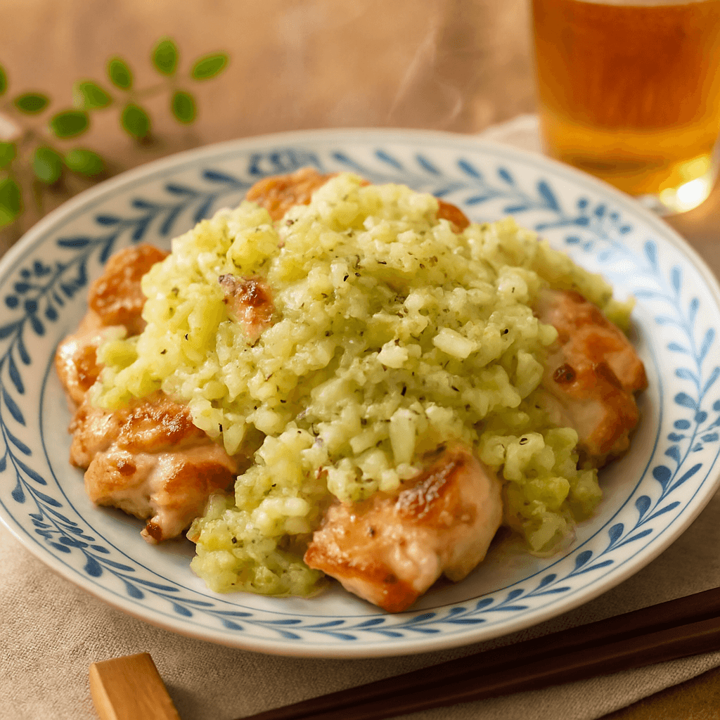 Juicy Chicken Thigh with Refreshing Scallion Salt Sauce