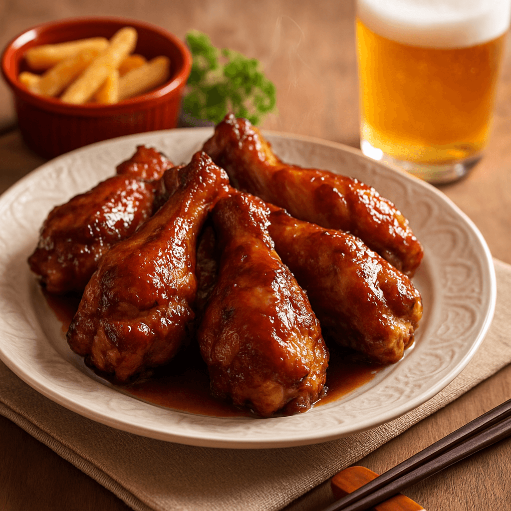 ジューシーな手羽元の甘辛ロースト