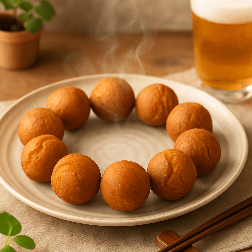 Brown Sugar Donuts finished dish