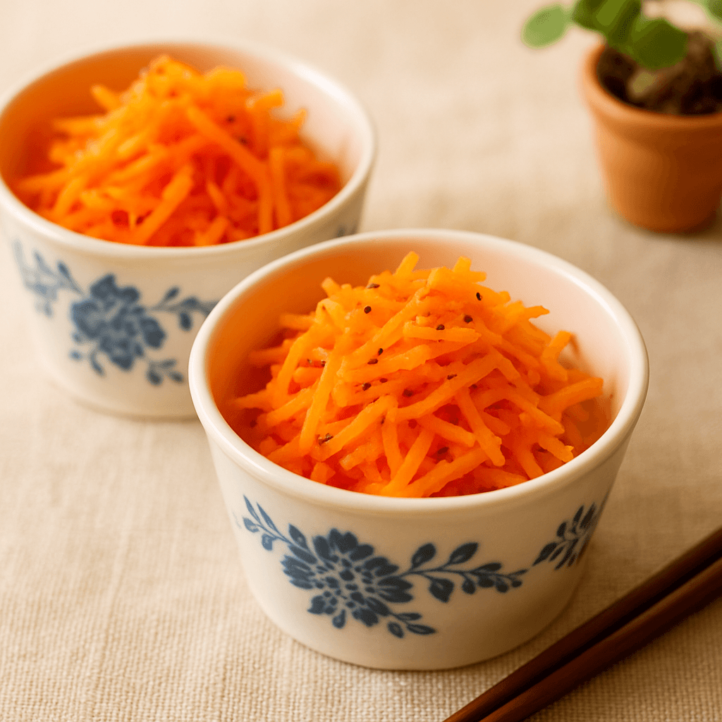 Carrot Sweet Vinegar Salad with Delicate Flavor