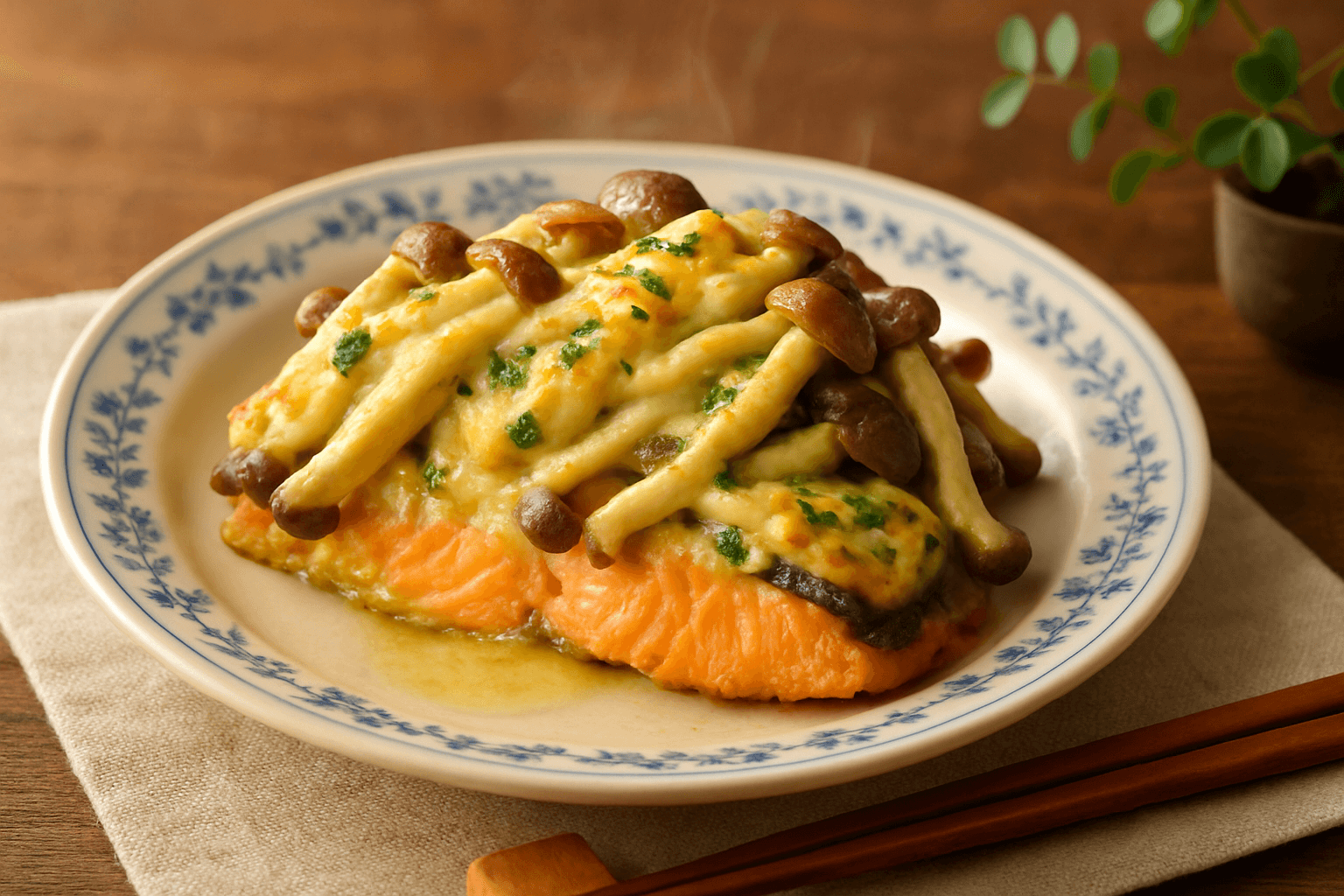 Miso-Mayo Salmon finished dish