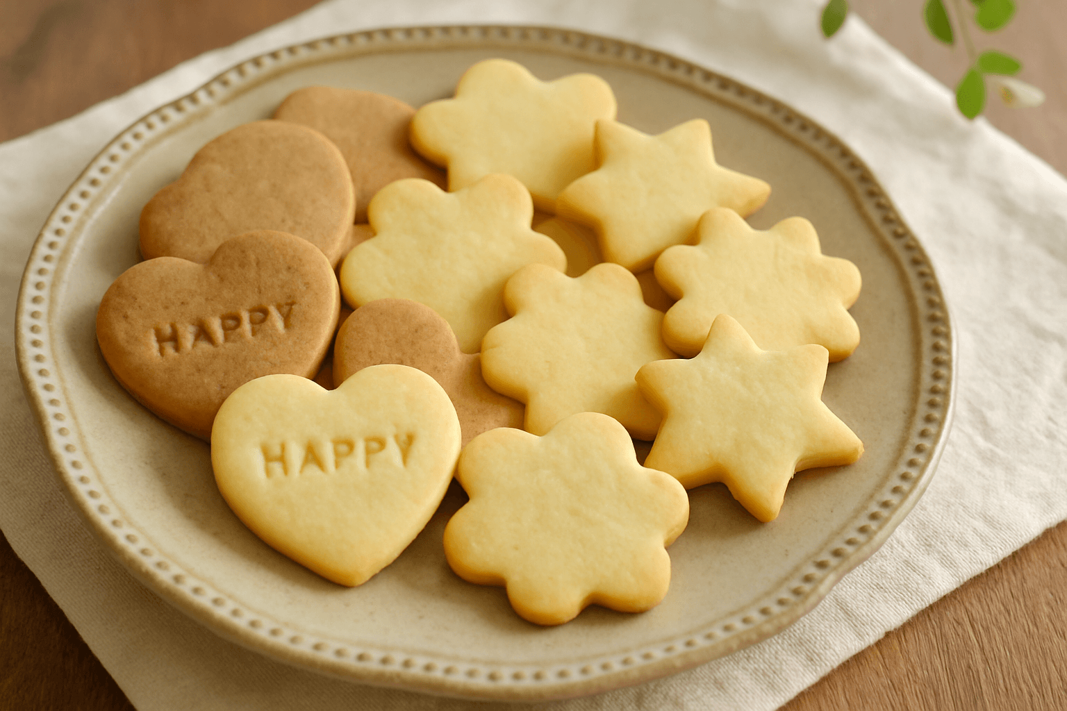 Cutout Cookies finished dish