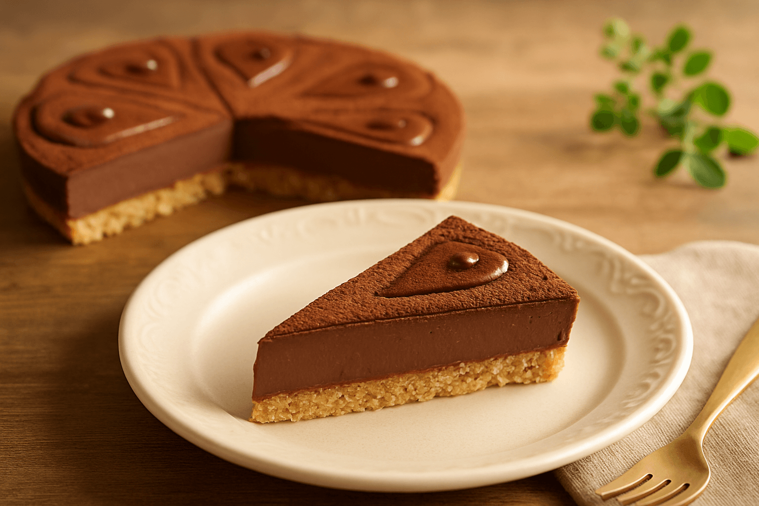 生チョコタルトの完成写真