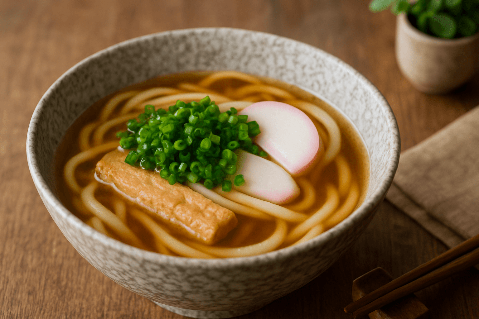 基本のうどんだしの完成写真