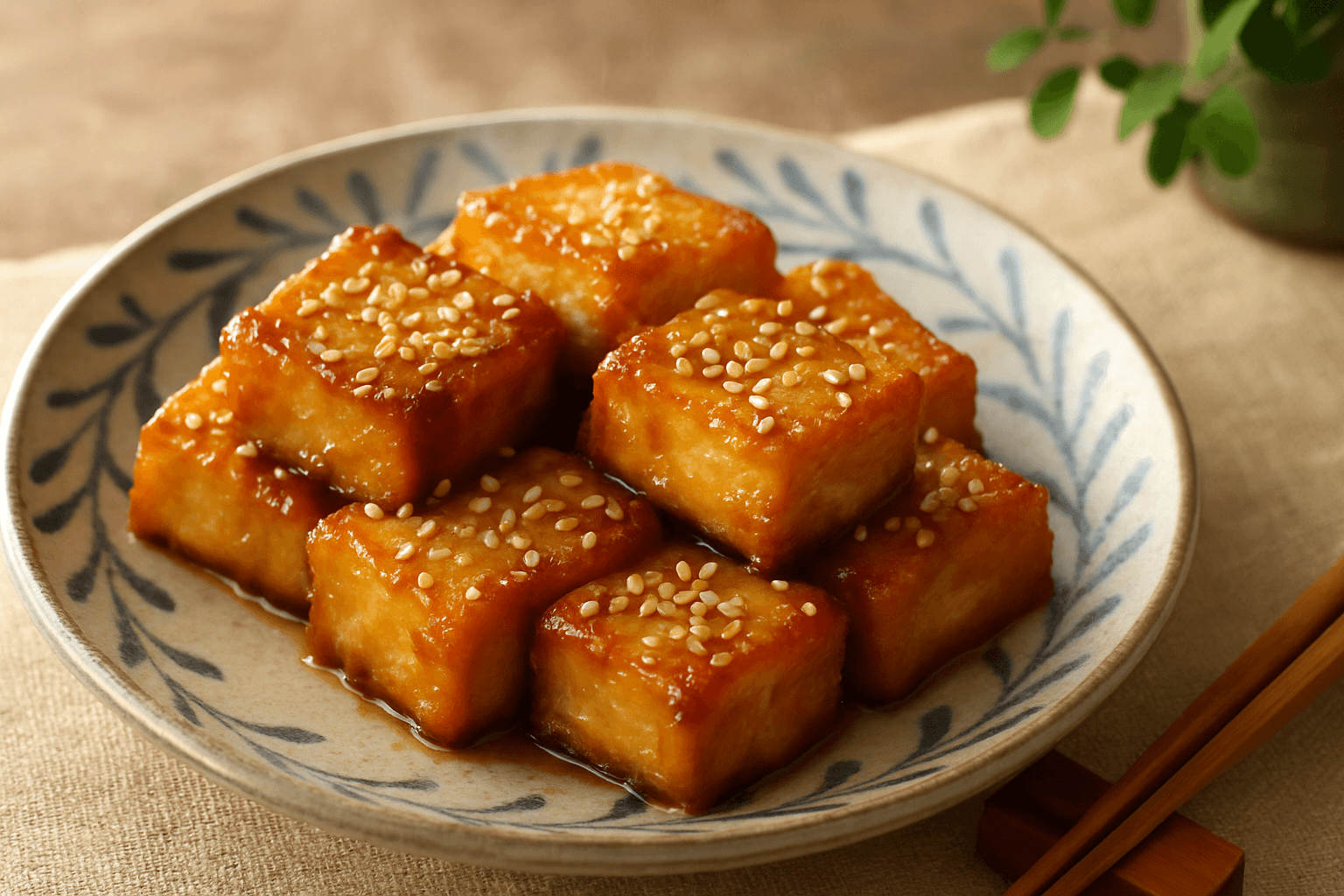 厚揚げの照り焼きの完成写真